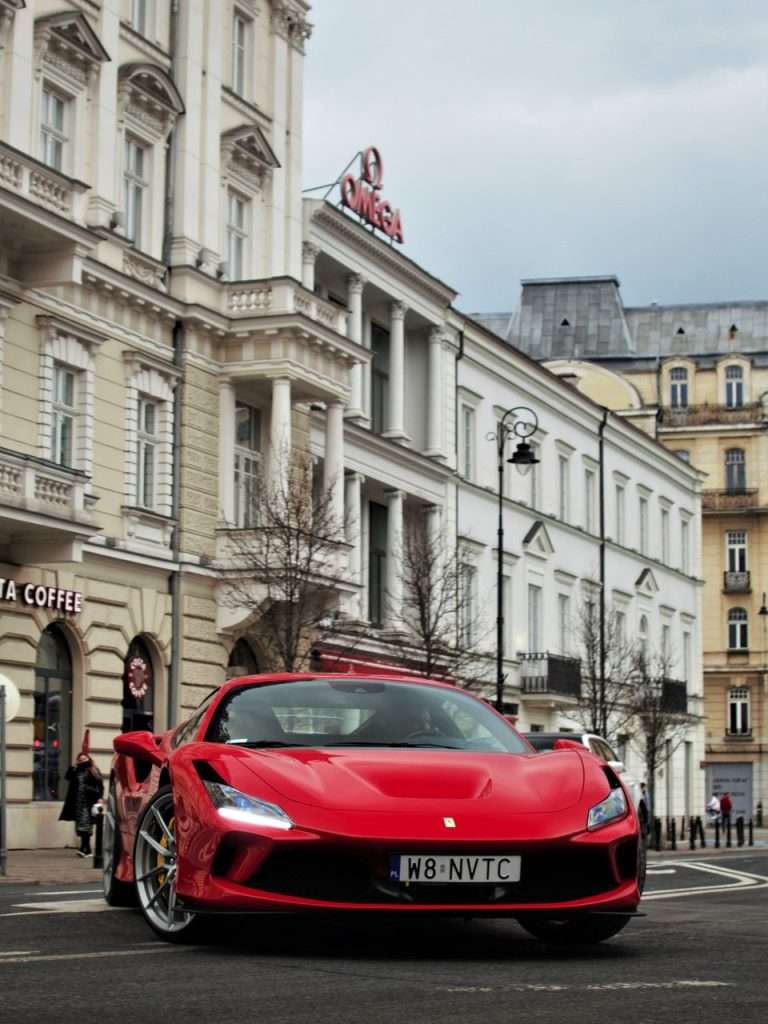 ferrari, car, road