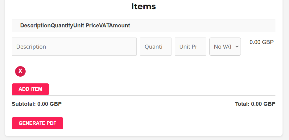 Free Invoice Generator