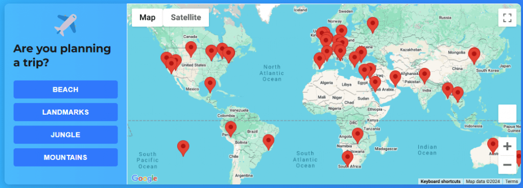 WeBlogTrips Travel Tips Tool