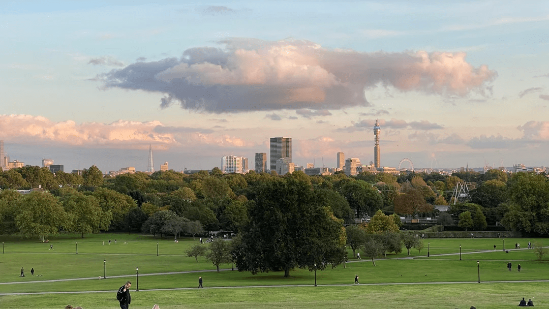 Primrose Hill evening view
