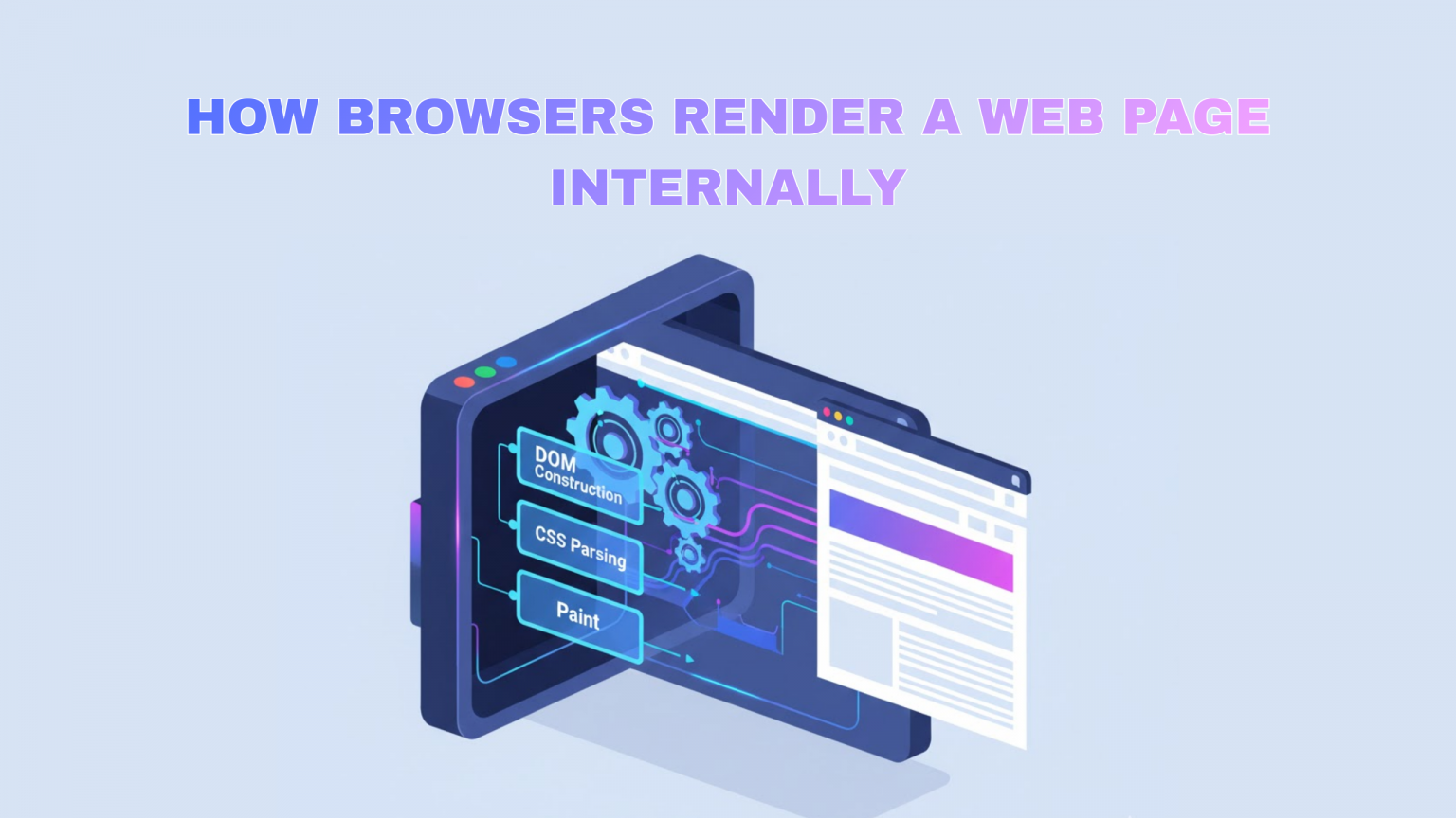 Browser Rendering Web Layout How Browsers Render a Web Page Internally: 2026 Guide