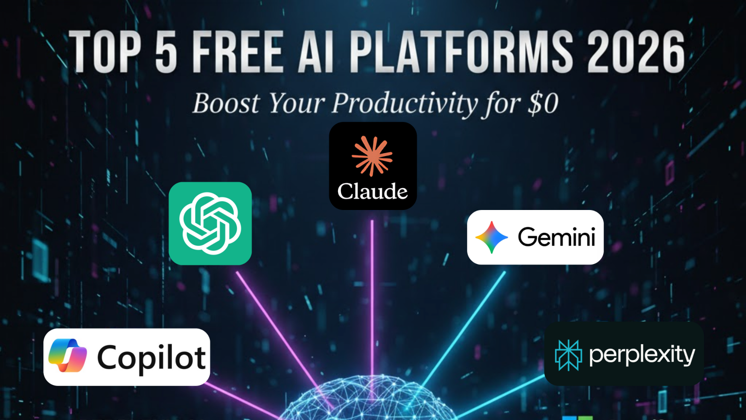 Top 5 Free AI Platforms 2026: Best Tools for Productivity