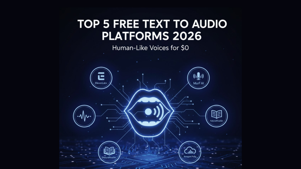 Top 5 Free Text to Audio Platforms in 2026: Get Human-Like Voices for $0