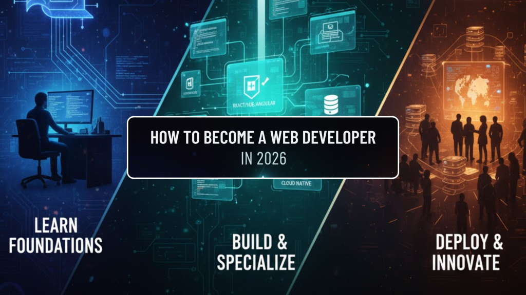 HOW TO BECOME A WEB DEVELOPER
