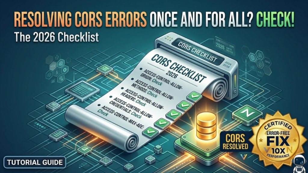 Resolving CORS Errors Once and For All The 2026 Checklist