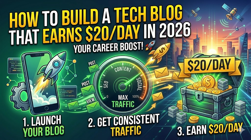 How to Build a Tech Blog That Earns $20/Day in 2026