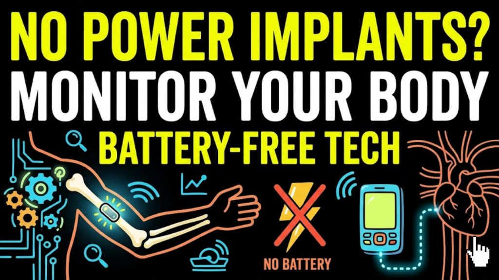 Smart implants monitor chronic conditions, battery-free medical implants, energy harvesting for healthcare, piezoelectric pacemakers, thermoelectric health sensors, wireless power transfer medical, magnetoelastic stent, biofuel cell implants.